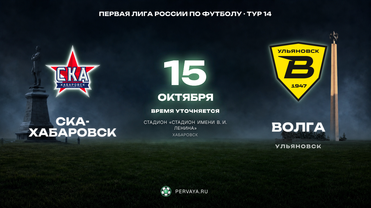 СКА-Хабаровск — Волга — карточка матча, тур 14