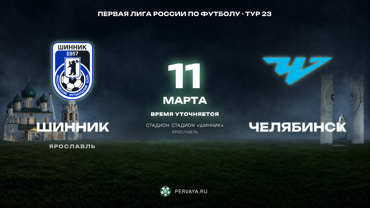 Шинник — Челябинск — карточка матча, тур 23