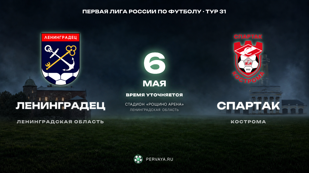 Ленинградец — Спартак — карточка матча, тур 31